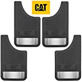 Caterpillar Heavy Duty Splash Guards Pro Mud Flaps Fenders - Ultra Tough Dirt/Slush Protection with Night Reflectors - Easy Installation (4 Pcs for Front/Rear Tires) (CAGD-080+CAGD-080_ALT)