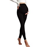 CTHH Maternity Leggings for Women Over The Belly - Pregnancy Active Over The Bump Pants Full Length Yoga Workout Tights Pants/Leggings