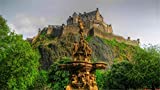 Jigsaw Puzzle 1000 Piece Edinburgh Castle Scotland Fountain Classic Puzzle DIY Kit Wooden Toy Unique Gift Home Decor