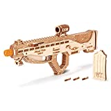 Wood Trick Assault Gun Wooden Model Kit for Adults and Teens to Build - Rifle Guns for Kids - 3D Wooden Puzzle Mechanical Model