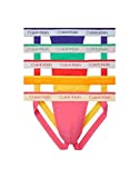 Calvin Klein Men's The Pride Edit 5-Pack Jock Strap, Fury/Crissie Pink/Summer Shine/Envy/Powerful, M