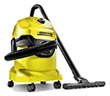 Karcher 13481150 WD4 Multi-Purpose Wet Dry Vacuum Cleaner with 1800W Motor, Space-Saving Design, Yellow