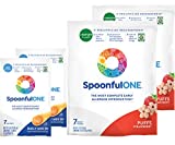 SpoonfulONE Food Allergen Introduction Starter Pack | Smart Feeding Snack for Baby 6+ Months | Certified Organic (14 Pack Mix-In + 14 Pack Strawberry Puffs))
