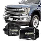 LED Fog Lights for 2015-2019 F150 4 Inch Assembly Kit 36W Waterproof Bumper Lamps Black 1 Pair