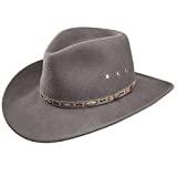 Stetson Elk Horn Wool Cowboy Hat (Small) Steel