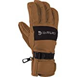 Carhartt Men's W.B. Waterproof Windproof Insulated Work Glove, Brown/Black, Large