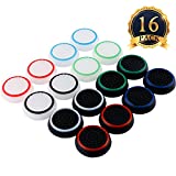 SUBANG 16 Pieces Silicone Noctilucent Thumb Grip Caps Controller Joystick Cap Covers for PS3, PS4, Xbox 360, Xbox One Analog Stick Caps Replacement