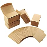 Weoxpr 400pcs Blank Kraft Note Paper Business Cards Vocabulary Word Card Message Card DIY Gift Card Blank Paper Tags