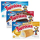 Hostess Twinkie Variety Pack | Original, Chocolate, Banana | 3 10-Packs (30 Total)