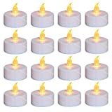 Nancia 100PACK Flameless LED Tea Lights Candles, Flickering Warm Yellow, 100 Hours Battery-Powered, Ideal Party, Wedding, Birthday, Gifts Home Decoration (100 Pack)