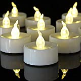 Battery Operated Tea Light Candles:150 Pack Flameless LED Realistic Flickering Candles 100+ Hours Electric Fake Candle in Warm White Ideal for Party, Wedding, Birthday, Gifts and Home Decoration