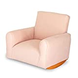Kid's Chair, Toddler's Upholstered Armchair, Child's Rocking Chair (Blush, Rockers)(KC100)