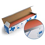 Pink Butcher Paper Roll With Paper Dispenser Box - 18 Inch by 175 Foot Roll of Food Grade Peach Butcher Paper for Smoking Meat - Unbleached, Unwaxed and Uncoated Kraft Paper Roll - Made in the USA