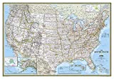 National Geographic: United States Classic Wall Map (43.5 x 30.5 inches) (National Geographic Reference Map)