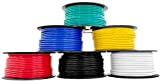 GS Power 12 Gauge Electrical Wire - 6 Pack Color Combo Low Voltage Wiring 100 Feet Per Roll, Copper Clad Aluminum Electric Wires for 12 Volt Automotive, Lighting, Trailer or Car Audio