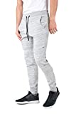 Kyodan Mens Jogger Casual Sweatpants Soft Stretchy Fabric Grey Mix