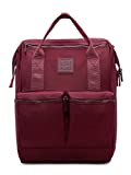 HotStyle DISA 14" Work Backpack for Women, Doctor-bag Style Bookbag Cute for Travel, College & School, Maroon