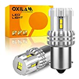 OXILAM 2023 Upgraded 1156 LED Bulbs Reverse Light, 6000K White 400% Brightness 3000 Lumens Super Bright, BA15S 7506 1003 1141 P21W LED Bulb Used for Backup Tail Brake Turn Signal Blinker Lights, 2PCS