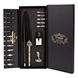 Calligraphy Set For Beginners, Calligraphy Pens for beginners, Calligraphy Pen Set, Calligraphy Kit for Beginners, feather pen, quill pen, quill and ink set, quill pen and ink set, Wooden pen and ink