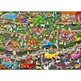 HUADADA 1000 Piece Puzzles for Adults - Dog Party - Jigsaw Puzzles for Adults and Kids 1000 Piece Educational Games Colorful Puzzles for Home Decoration(27.6"x 19.7")