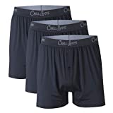 Chill Boys Performance Boxers 3 Pack - Cool, Soft, Breathable Mens Boxers. Luxury Moisture Wicking Underwear for Men. Plush Comfortable Boxer Shorts (Medium, Performance Black)