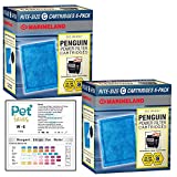 (2 Pack) MarineLand Penguin Rite-Size C Bio-Wheel 170, 200, 330 & 350 Replacement Filter Cartridge (12-Pack) with water test strips