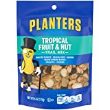 Planters Tropical Fruit & Nut Trail Mix with Roasted Peanuts (Banana Chips, Raisins, Yogurt Raisins, Pineapple & Cashews, 6 oz Pack of 12)