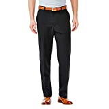 Haggar mens Haggar Men's Cool 18 Classic Fit Hidden Expandable Waist Pant , Black, 40x32