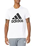 adidas Men's Badge of Sport Tee, White/Black, Small