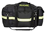 Fully Involved Stitching Firefighter Personalized Black Turnout 3XL Duffle Bag