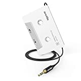 arsvita Car Audio Cassette to Aux Adapter, 3.5 MM Auxillary Cable Tape Adapter