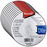 Makita 10 Pack - 4 Inch Cut Off Wheels For 4" Grinders - Aggressive Cutting For Metal & Stainless Steel