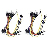 RGBZONE 130pcs Solderless Flexible Breadboard Jumper Wires Male to Male for Arduino Breadboard and Robotics and Raspberry