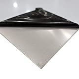 Online Metal Supply 304 Stainless Steel Sheet, 0.060 (16 ga.) x 12 inches x 24 inches, PVC 1 Side