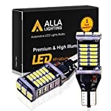 Alla Lighting 912 921 LED Bulbs for Back-up Reverse Lights, 6000K Xenon White CAN-BUS 4014 30-SMD T10 T15 906 W16W 921K 922, 360 Light Backup, Cargo Lights Replacement, Extremely Super Bright