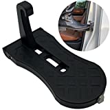 THD Car Multi-Functional Latch Door Step, Glass Breaker Safety Hammer, Easy Roof Access, Compact and Foldable (Black)