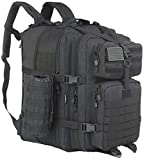 GZ XINXING 64L Large 3 day Molle Assault Pack Military Tactical Army Backpack Bug Out Bag Rucksack Daypack (Black)