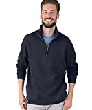 Charles River Apparel Unisex-Adult's Crosswind Quarter Zip Sweatshirt (Regular & Big-Tall Sizes), Navy, L