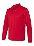 Adidas Mens Lightweight Quarter-Zip Pullover (A401) - Power Red, Medium
