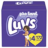 Diapers Size 4, 172 Count - Luvs Ultra Leakguards Disposable Baby Diapers