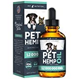 Charlie & Buddy Hmp il Dogs Cats - Helps Pets with nxity, Pin, Strss, Slp, rthritis, Sizures Rlief - i Jint Halth - 100 Natural Pure Drps, Orgnic Clming Trats