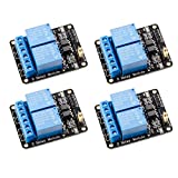 Qunqi 4pcs 5V 2 Channel 5V Relay Module with Optocoupler Low Level Trigger Expansion Board Compatible with R3 MEGA 2560 1280 DSP ARM PIC AVR STM32 Raspberry Pi