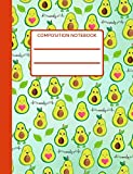 Avocado: Cute Composition Notebook For Kids, Perfect For School Notes, Sweet Avocado Design, Collage Ruled, Great Gift For Vegan And Vegetarian