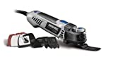 Dremel MM50-01 Multi-Max Oscillating DIY Tool Kit with Tool-LESS Accessory Change- 5 Amp- Multi Tool with 30 Accessories- Compact Head & Angled Body- Drywall, Nails, Remove Grout & Sanding