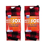 Thermal Socks for Men Thick Insulated Heated Socks Winter Warm Socks for Cold Weather(Red)