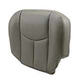 ECOTRIC New Synthetic Leather Driver Seat Cover Compatible with 2003-2006 Chevy Tahoe Suburban GMC Yukon 922 Pewter