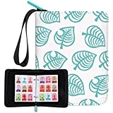 495 Pockets Binder Holder for Animal Crossing Mini Amiibo Cards, 1.3"x1" ACNH NFC Tag Game Cards Carrying Case (Leaf, Plus)