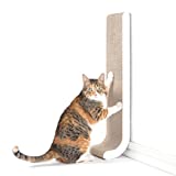 4CLAWS Wall Mounted Scratching Post 26" (White) - BASICS Collection Cat Scratcher, 26 x 5.7 x 5.5 in