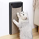 LIOOPET Wall Mounted Cat Scratching Post with Refillable Cat Scratcher Cardboard