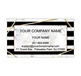 Custom Premium Business Cards 100 pcs Full color - Printed on Classic matte paper 14pt (114 lbs. 308gsm) (Marble Stripes), Made in The USA